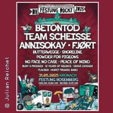 Die Festung Rockt 2025 mit Betontod, Team Scheisse, Annisokay u.v.m Kronach