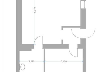 2-RaumWohnung, 57m², im EG mit Hofnutzung, in Löberitz