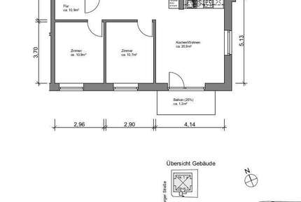 Wohnung zum Mieten in Osdorf 393,90 € 60.6 m²