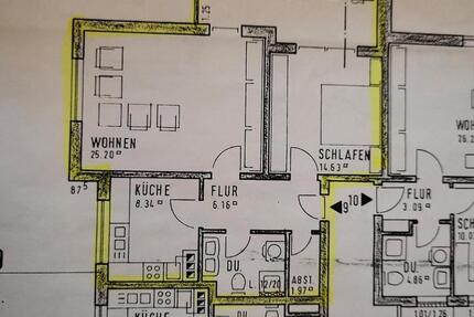 3 ETW Schüttorf, 64,63 und 48 m², 2 Z,KKI,B, BalkonTerrasse